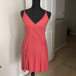 Pink strappy dress